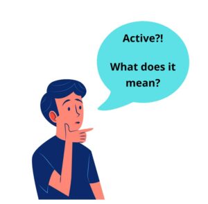 Active and passive words in English