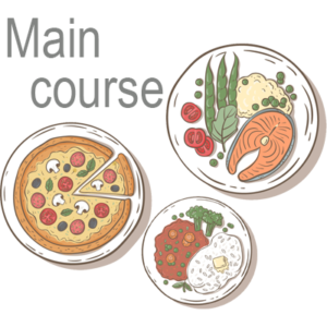 main course: in food vocabulary list