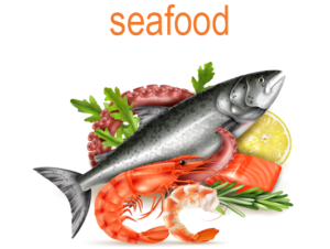 seafood: of vocabulary about food in English