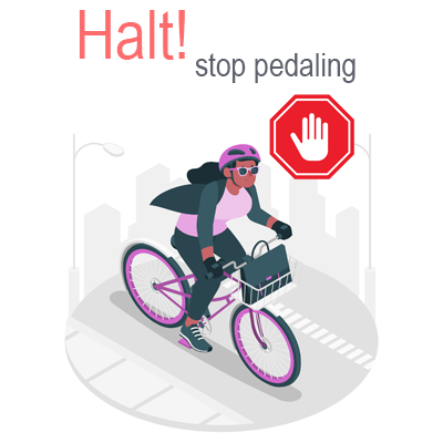 halt: formal synonym of stop