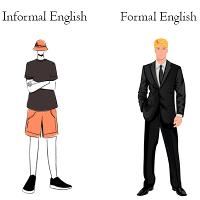 formal and informal English words