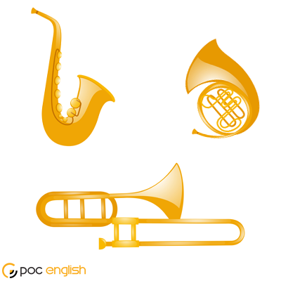 A picture of wind instrument ( musician instrument like trumpet).